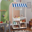 Lojinha Infantil Toldo Com Rodízios Branco Azul Vermelho