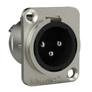 Conector  Xlr Macho Wc 1033 10 Unidades Painel Wireconex