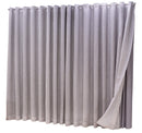 Cortina Microfibra Com Linho 2,80x2,80 Para Varão Duplo