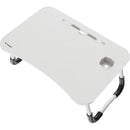 Mesa para Notebook Portátil Fortrek Lapdesk com Gaveta Embutida Branco