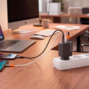 Carregador GaN Universal TRIPLO USB-C e USB-A Fortrek CG633 65W 