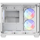 Gabinete Gamer Aerocool Dryft Mini Branco Com 6 fans ARGB Lateral Vidro