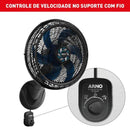 Ventilador de Parede Arno Xtreme Force Breeze 50cm 6 Pás VB51 127V