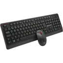 Kit Teclado e Mouse Sem Fio C3Tech W70BK Preto