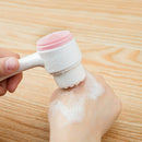Escova Massagem Facial Limpeza Esfoliação Suave 2 Em 1