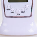 Relogio Digital De Mesa Despertador Calendario Luz Led