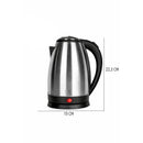 Chaleira Elétrica Aço Inox Jarra Bule 2l Portátil 220v Preto