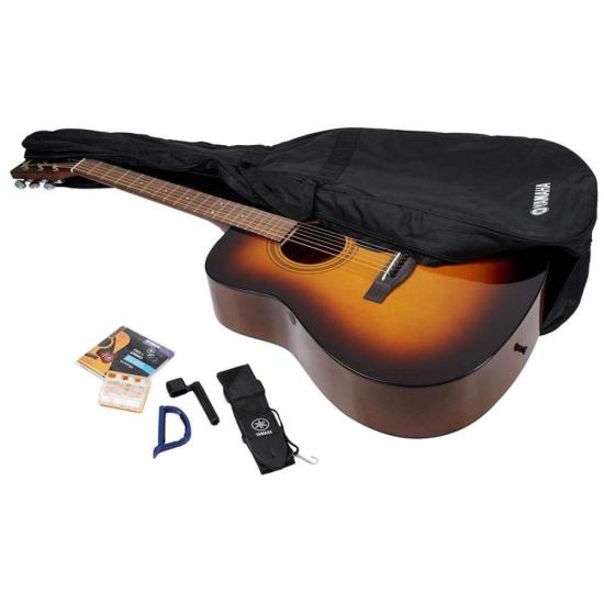 Kit de Violão Acústico Yamaha F310P TBS + Capa + Acessórios