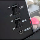 Relógio Aquário De Mesa Porta Caneta Luminária Digital