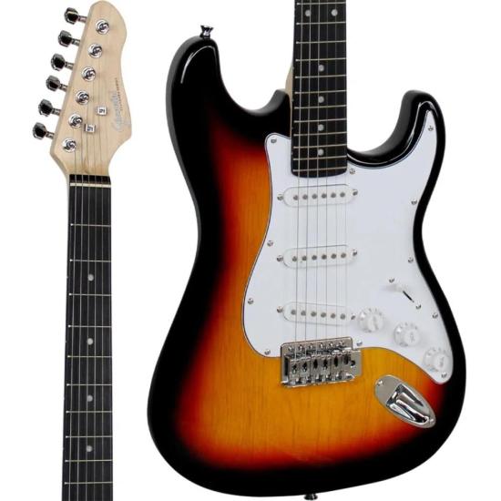 Guitarra Giannini G100 Sunburst Com Escudo Branco