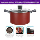 Caçarola Rochedo Facilita Vermelho 20cm - CXM / 4