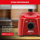 Liquidificador Arno Power Mix LQ11 550W Vermelho 127V