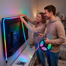 Fita Led Sensor De Som Rgb Iluminação Televisão Controle
