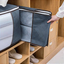 Saco Organizador Bolsa Roupas Cobertas Multifuncional Cinza