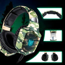 Fone Over Ear Gamer Profissional Headset Luz Led Com Fio