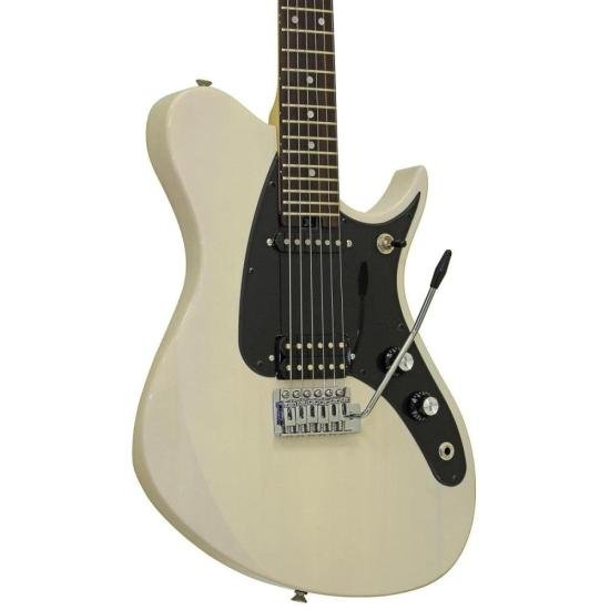 Guitarra Aria Pro II J-1 See-Through Vintage White