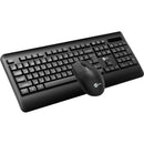 Kit Teclado e Mouse Lecoo KW202 Sem Fio Preto