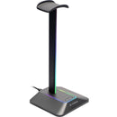 Suporte Para Headset RGB com Hub USB 2 entradas Fortrek Nexus