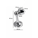 Trava Magnética Batente Porta Aço Inox Fixador Anticolisão