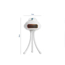 Mini Ventilador Elétrico Portátil Flexível Polvo Cor:branco