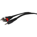 Cabo de Áudio Hayonik Player 1 P2 x 2 RCA 3m Preto