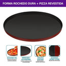Assadeira de Pizza Rochedo Dura+ com Revestimento Antiaderente 35cm - CXM / 12