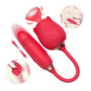 Vibrador Pontog Clitóris Vai E Vem Formato Rosa Usb Vermelho