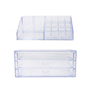 Organizador Porta Maquiagem Acrilico Duplo Pincel 3 Gavetas