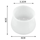 4 Protetores Silicone Cadeira Mesa Cama Redondo Transparente