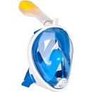 Máscara De Mergulho Com Snorkel Central Piscina Natação Azul