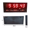 Relogio Parede Digital Led Grande Data Mes E Ano Temper 36cm