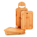 Kit Conjunto Tábuas Madeira Com Suporte Utensílios