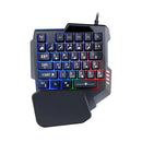 Teclado Gamer Rgb Uma Mão Semi Mecânico Jogos Usb
