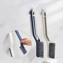 Escova Multiuso Limpeza Cantos Pinça 2 Em 1 Cor:azul