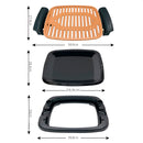 Grelha Grill Elétrico Por Indução Antiaderente Portátil