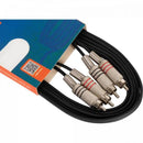Cabo de Áudio HAYONIK Linha Brasil 2 RCA x 2 RCA 3m Preto