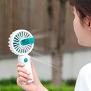 Mini Ventilador Portátil Recarregável Com Base Cor:azul