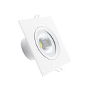 Luminária Spot Luz Led Quadrada Luz Fria Iluminação 3w
