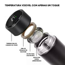 Garrafa Térmica Inteligente  Sensor Temperatura Cor:preto