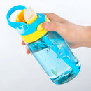 Squeeze Garrafa Infantil Com Canudo Hidratação  Cor:laranja