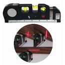 Nível A Laser 3 Linhas Cruz Com Trena Régua Nivelador