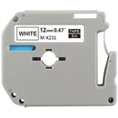 Fita Para Rotulador Eletrônico 12mm X 8m M-k231 Preto/branco