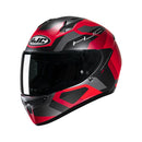 Capacete Hjc C10 Tins Verm Cinz Pret 59
