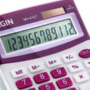 Calculadora Mesa Visor 12 Dig. - Roxa Mv4127 Elgin