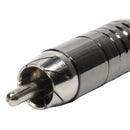 Conector Linha Rca Macho Niquel Preto Com Mola Storm 10 Unidades