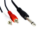 Cabo P10 Mono Para 2 Rca Macho 1,8m Storm 10 Un