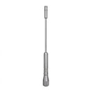 Haste Antena De Teto Automotiva Cromada Universal Em Metal Alumínio