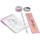 Kit Escolar Unicornios Livro + 4 Peças