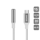 Cabo Adaptador Usb-c Para P3 Fêmea - Branco - 15cm - P3ucp-15b