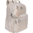 Mochila Trendy Bege Com Compartimento Para Notebook E Chaveiro